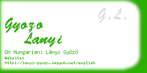 gyozo lanyi business card