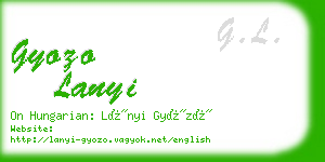gyozo lanyi business card